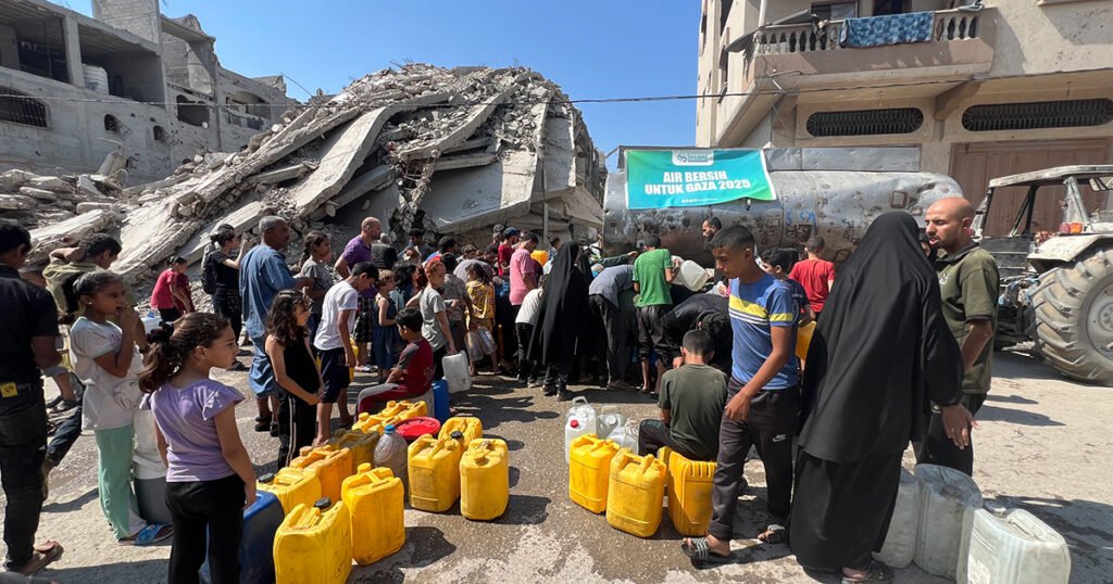 Krisis Air Gaza: Warga Hanya Dapat 3–15 Liter Sehari, Air Jadi Senjata Penjajah